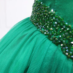 Green Beading Off the Shoulder Floor Length Quinceanera Dresses