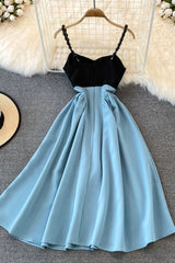 Bridesmaid Dresses Blues, Blue A-Line Short Dress