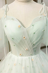 Wedding Guest, Mint Green Tulle Short Prom Dress, Cute A-Line Party Homecoming Dress