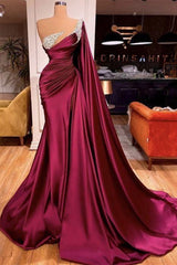 Bridesmaid Dress Style, Gorgeous Mermaid Beads Evening Prom Dress WIth Ruffles