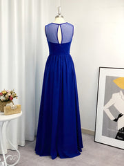 Party Dress Quotesparty Dresses Wedding, A-line Scoop Appliques Lace Floor-Length Chiffon Dress