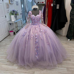 Party Dress Teens, Lavender Prom Ball Gown