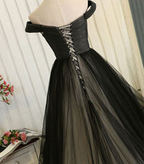 Prom Dressed Ball Gown, Custom Made  Tulle  Off Shoulder Long Prom Dress, Evening Dress