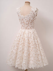 Prom Dress Brands, Cute Short Lace Prom Dresses, Short Lace Graduation Homecoming Dresses