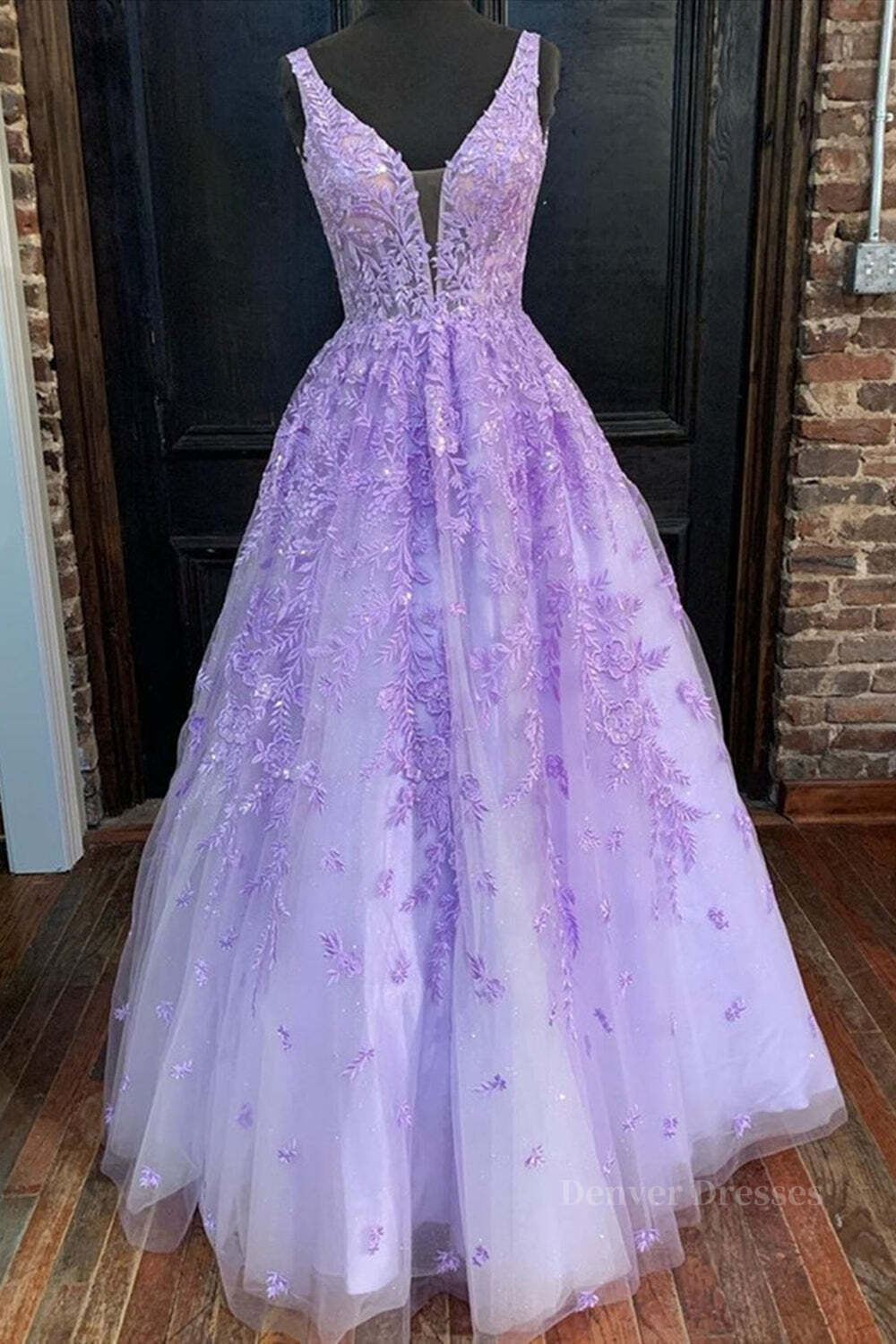 Prom Dress Bodycon, Deep V Neck Purple Lace Long Prom Dresses, Purple Lace Formal Dresses, Purple Evening Dresses
