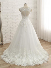 Weddings Dress Online, Elegant V-Neck Lace Ball Gown Wedding Dresses