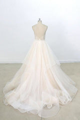 Wedding Dressing Accessories, Eye-catching Appliques Tulle A-line Wedding Dress