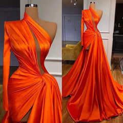 Evening Dress Red, formal prom dresses, arabic party dresses, cheap evening dresses, satin evening dresses