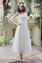 Wedding Dresses Straps, lassic Sweetheart Lace Wedding Dresses