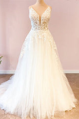 Wedding Dress Under 5003, Long A-Line Sweetheart Spaghetti Straps Tulle Wedding Dress