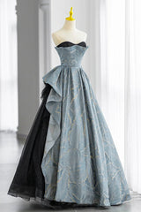 Quince Dress, Unique Strapless Floor Length New Arrival Prom Gown, Puffy Evening Dress