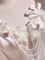 Prom Dress Sleeves, White Spaghetti Strap Satin Short Prom Dress, White V-Neck Evening Party Dress