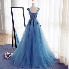 Evening Dress Long Sleeve Maxi, A Line Flowers Long Charming Women Prom Dresses