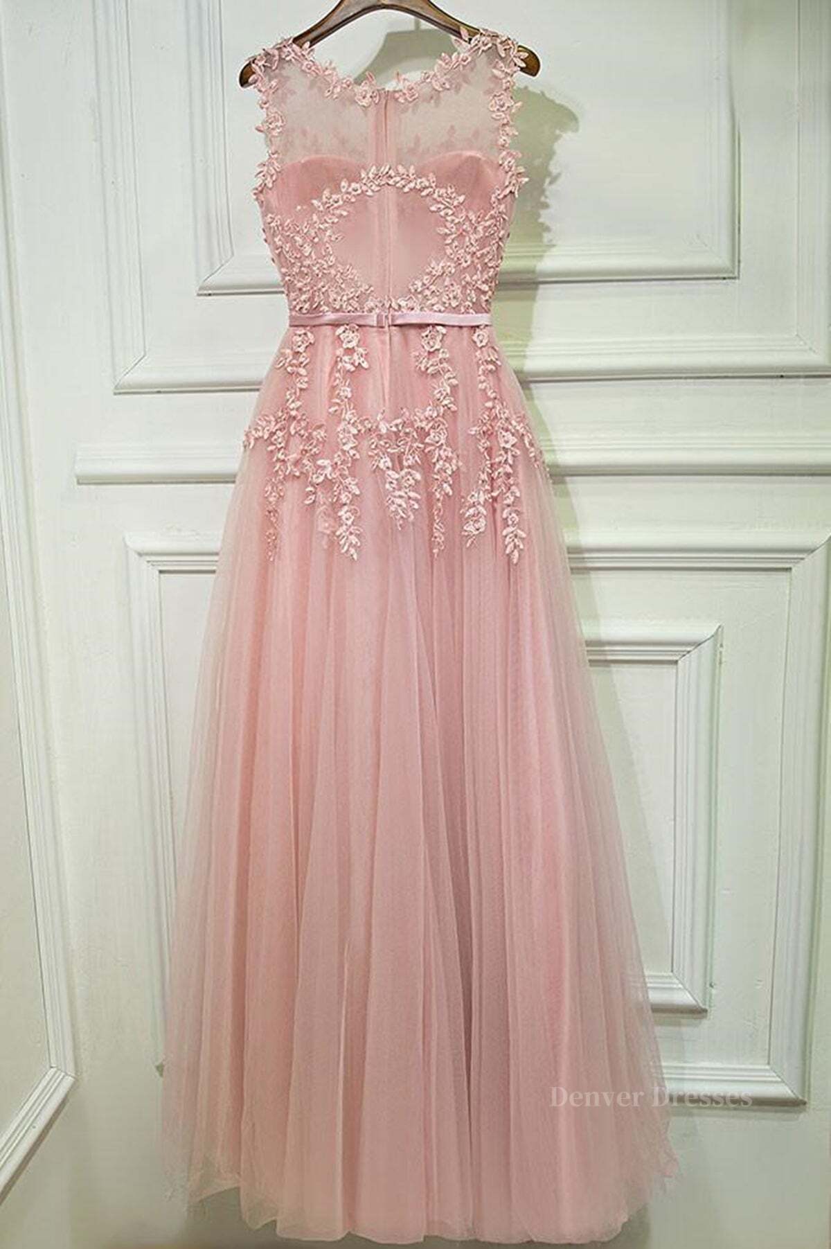 Maxi Dress Outfit, Round Neck Lace Prom Dresses, Lace Formal Evening Dresses