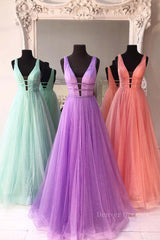 Country Wedding Dress, Sparkly A Line V Neck and V Back Prom Dresses with Thin Belt, Formal Graduation Evening Dresses