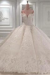 Wedding Dress 2024, Strapless Sparkle Luxurious Train See through Ball Gown Wedding Dress