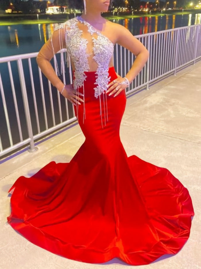 Prom Dress Backless, Stunning and Elegant Princess Party Wear Gown Red Prom Dresses