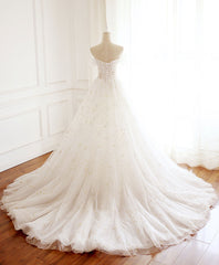 Bridesmaid Dresses Design, Unique Tulle Lace Long Prom Dress Tulle Lace Evening Dress