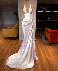 Evening Dresses Prom, White Prom Dress, Sexy Prom Dresses, Long Evening Dress